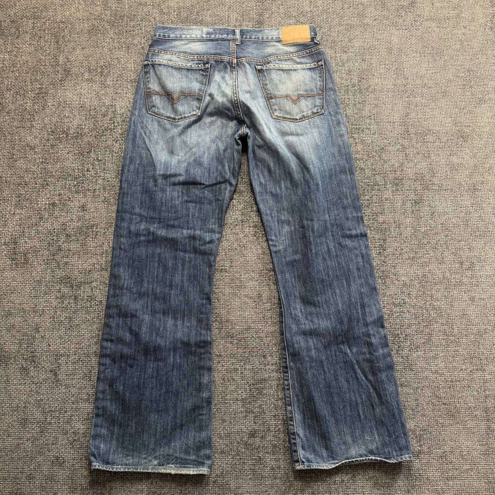 Guess Jeans Mens 34 Blue Denim Cliff Bootcut Y2K Vintage Medium Wash Flare